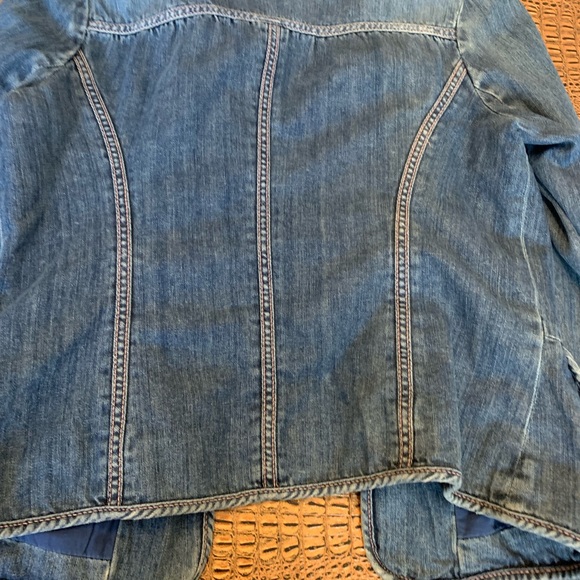 Gap puff sleeve denim jacket size 6 - Picture 7 of 7